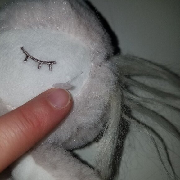 Floral Services Tan/Gray Owl Plush Lovey Sleeping Bird 10" Stuffed Toy Greige - Picture 9 of 9